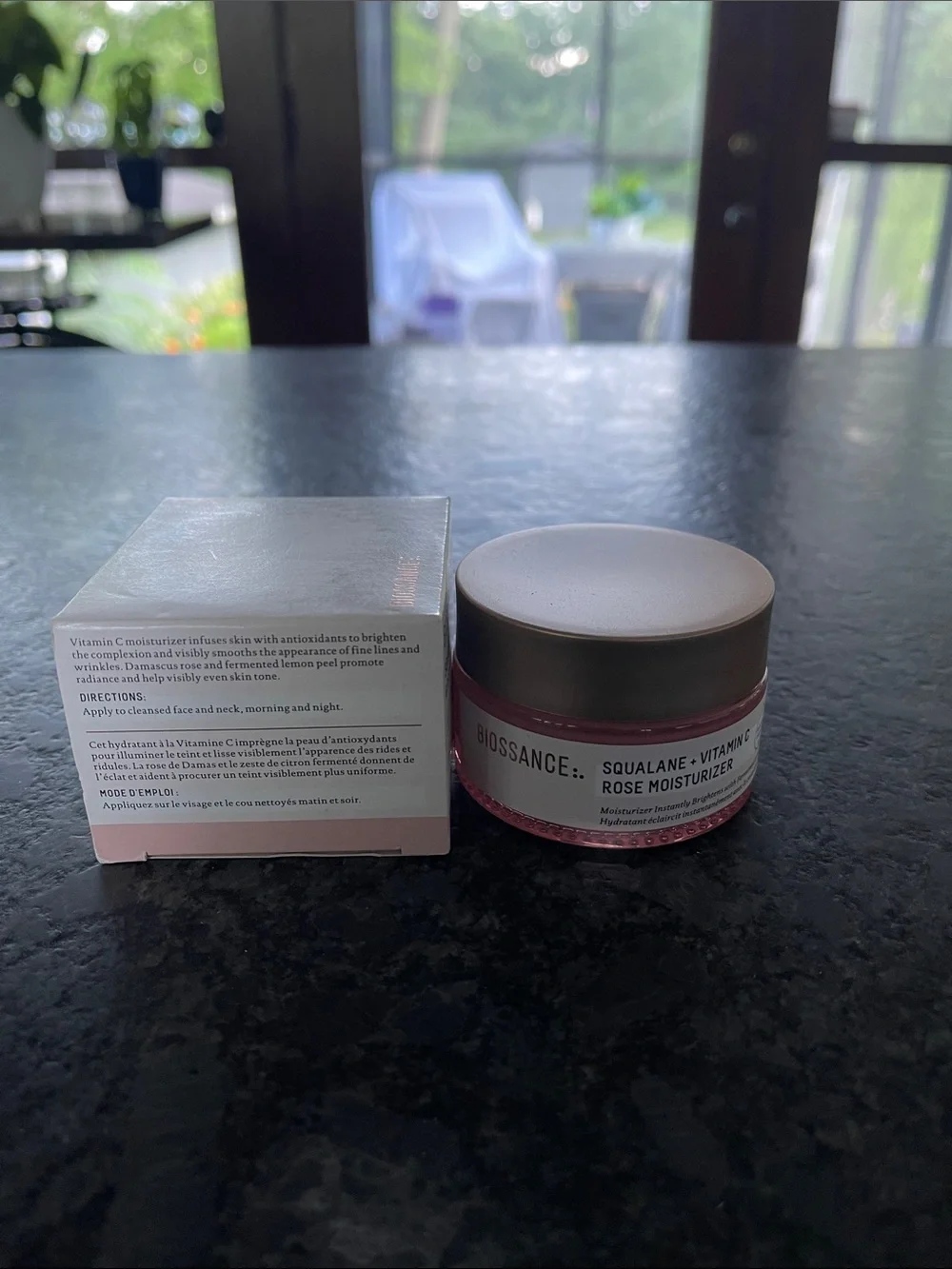 Biossance Squalane + Vitamin C Rose Moisturizer instantly brightens, nourishes